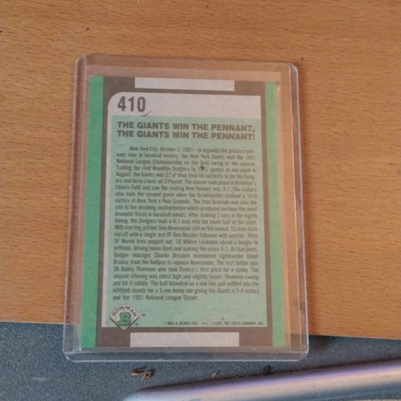 Autographed Baseball Card - Picture 2 of 2